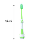 Kids Cartoon Spring Frog Toy With Toothbrush Set (2 Pc Set)